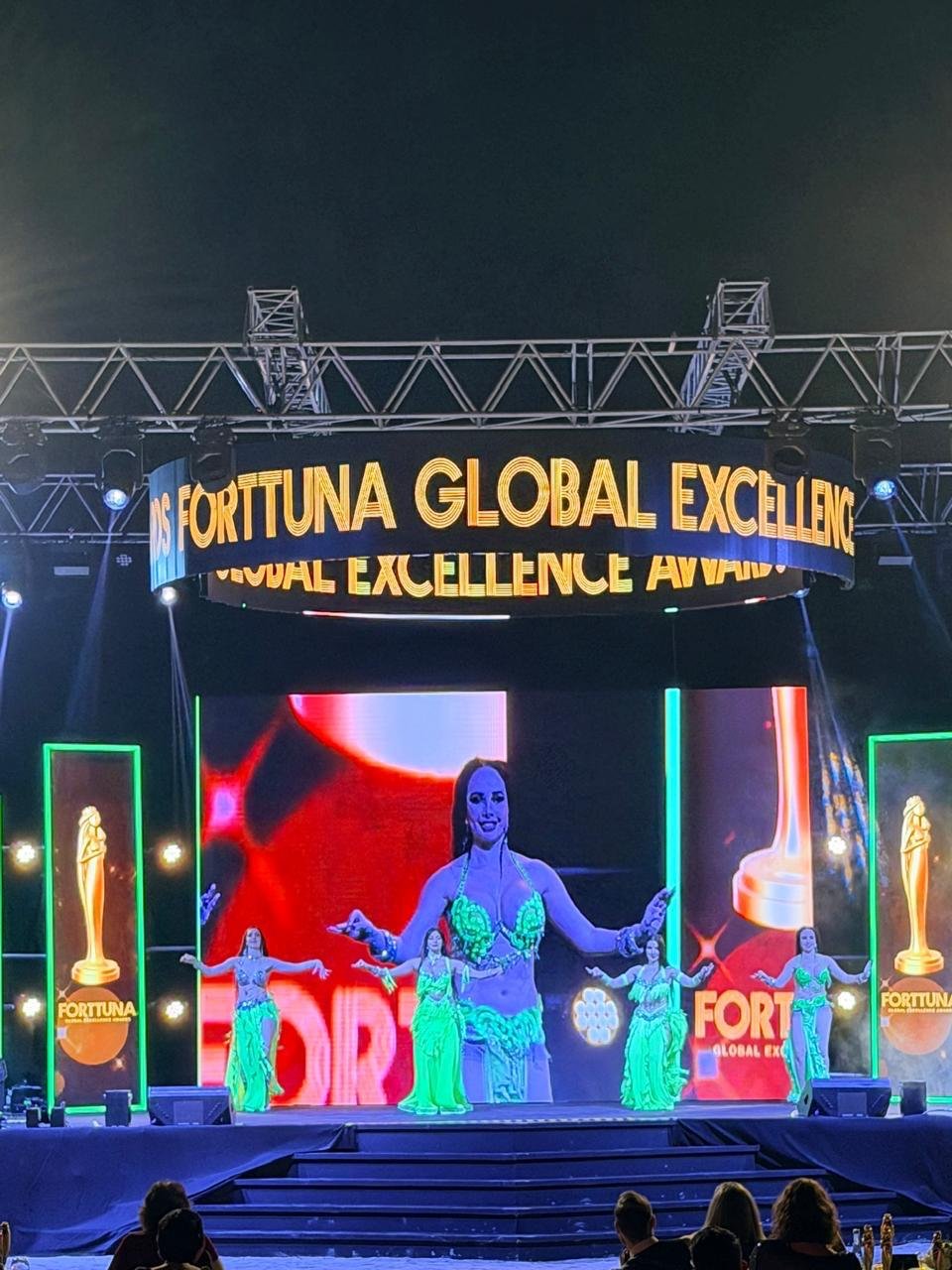 Stage performance at an awards show