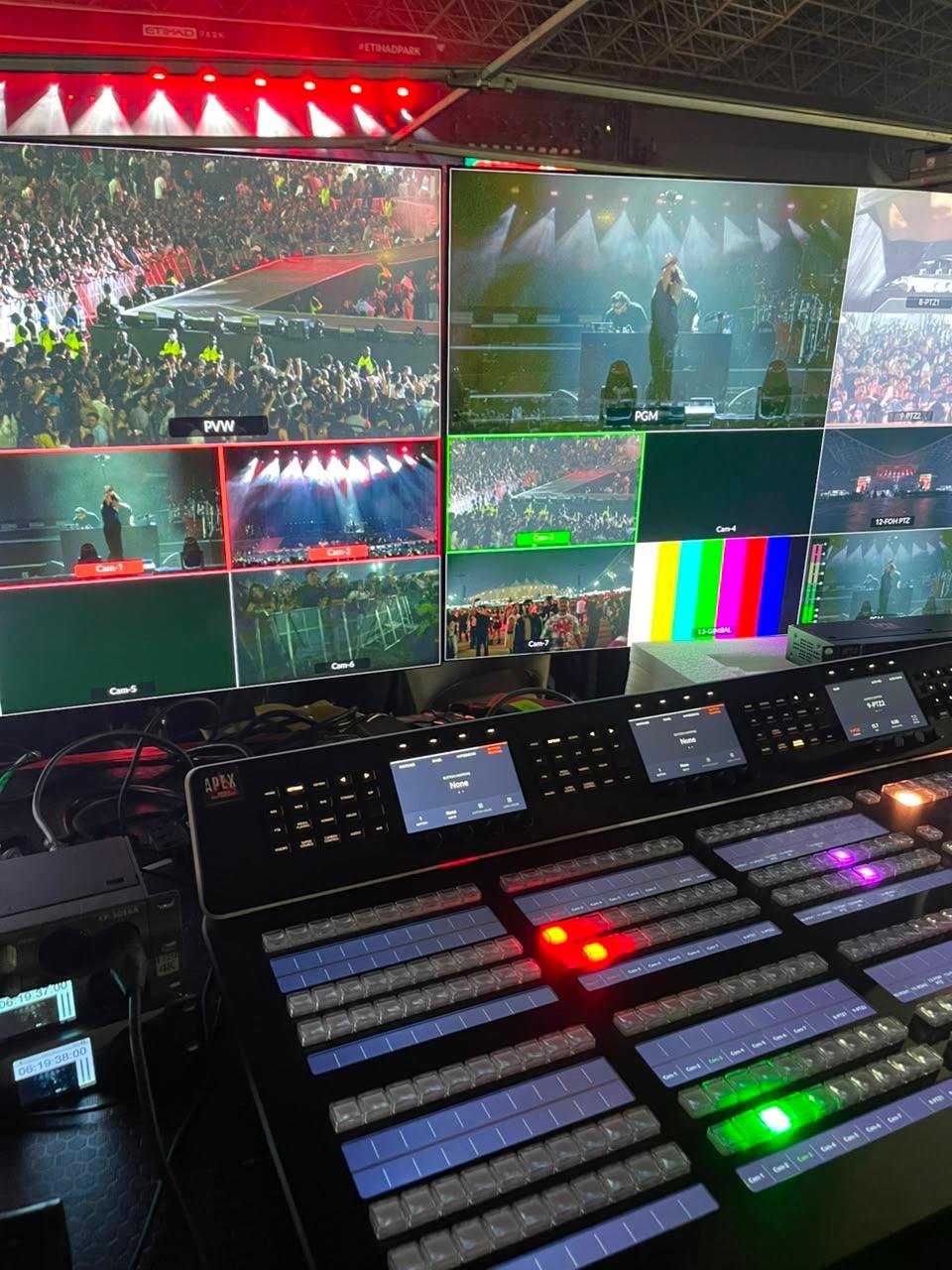 Apex live production control and vision mixing position