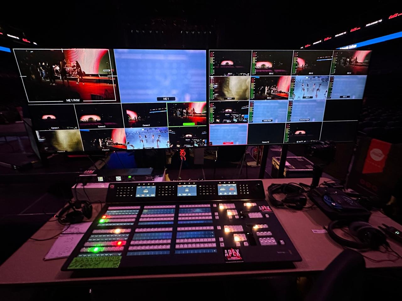Vision mixing control room
